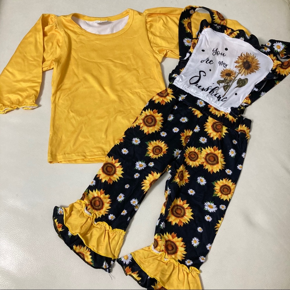 Boutique Sunflower 🌻 cute long sleeve jumpsuit outfit set